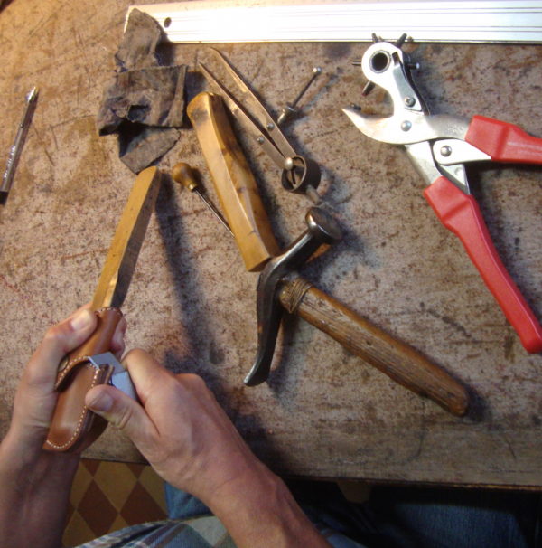 Etui couteau non pliant sur mesure